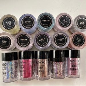 MAKEUPGEEK SPARKLER AND NYX GLITTER BUNDLE